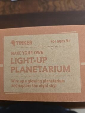 NEW: KiwiCo - TINKER Crate - Light-Up Planetarium Kit - Free Shipping
